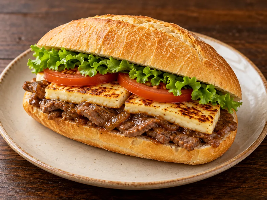 Ilustração de Cheese bife gerada por IA