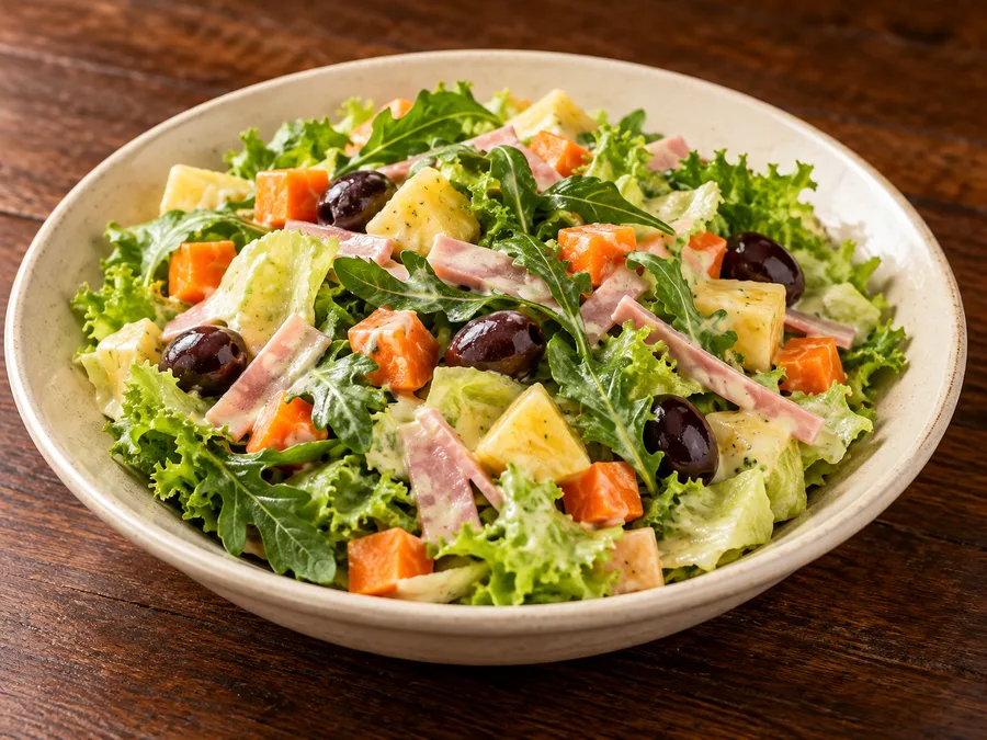 Ilustração de Salada tropical gerada por IA