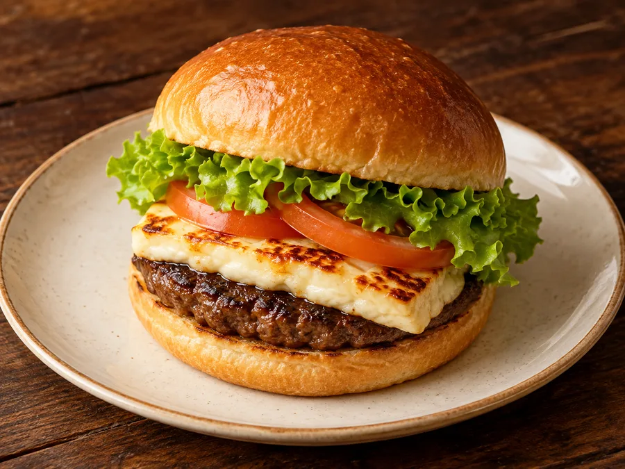 Ilustração de Cheese burger gerada por IA