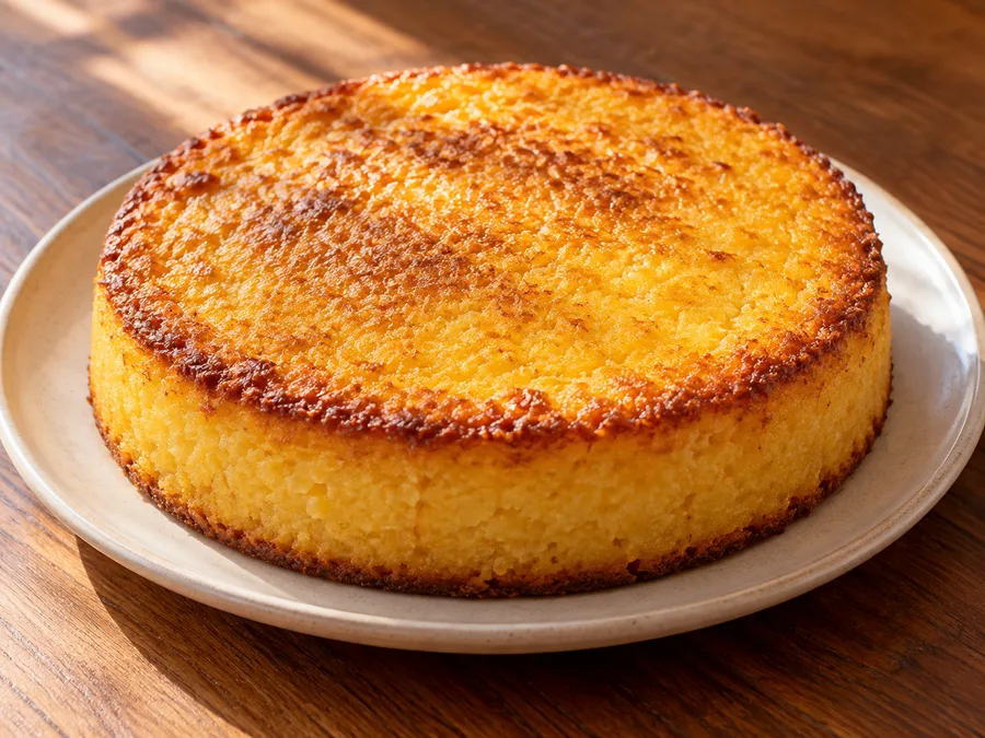 Ilustração de Bolo de milho cremoso gerada por IA