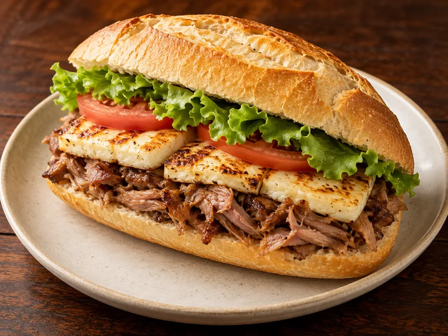 Ilustração de Cheese Pernil de Carneiro gerada por IA