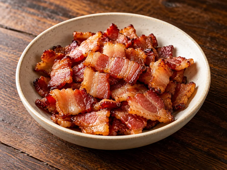 Ilustração de Bacon gerada por IA