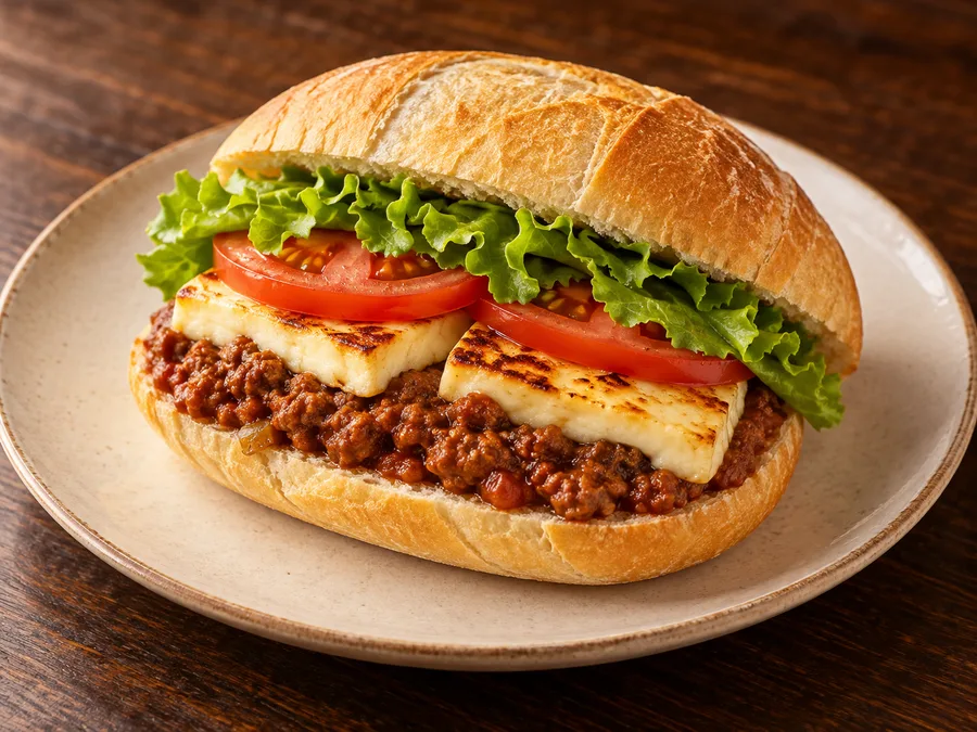Ilustração de Cheese Carne moída gerada por IA
