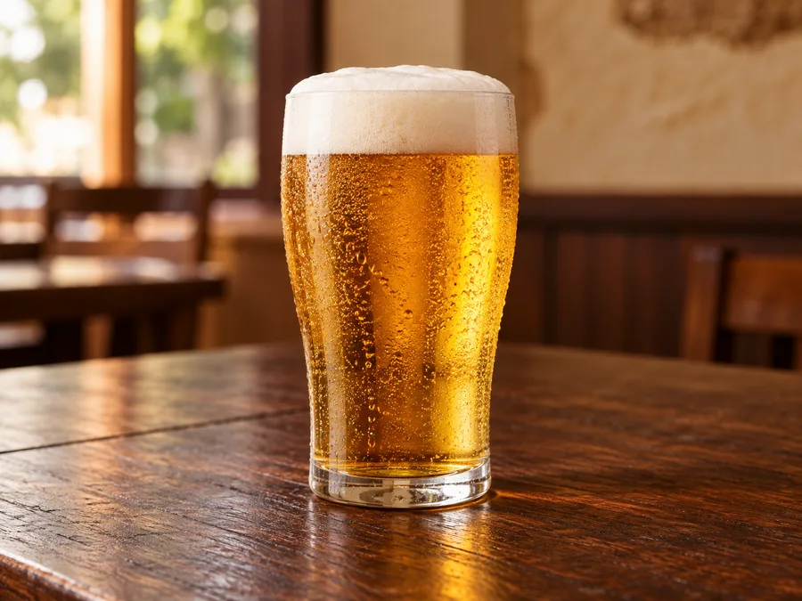 Ilustração por IA do tipo de bebida de Long neck Budweiser; marca, embalagem e sabor podem variar