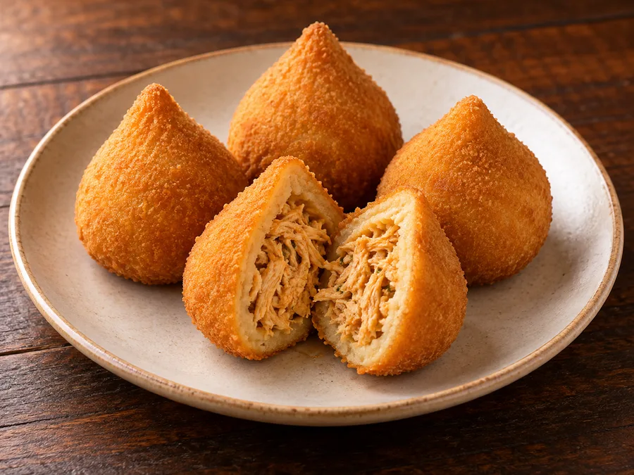 Ilustração de Coxinha de frango gerada por IA